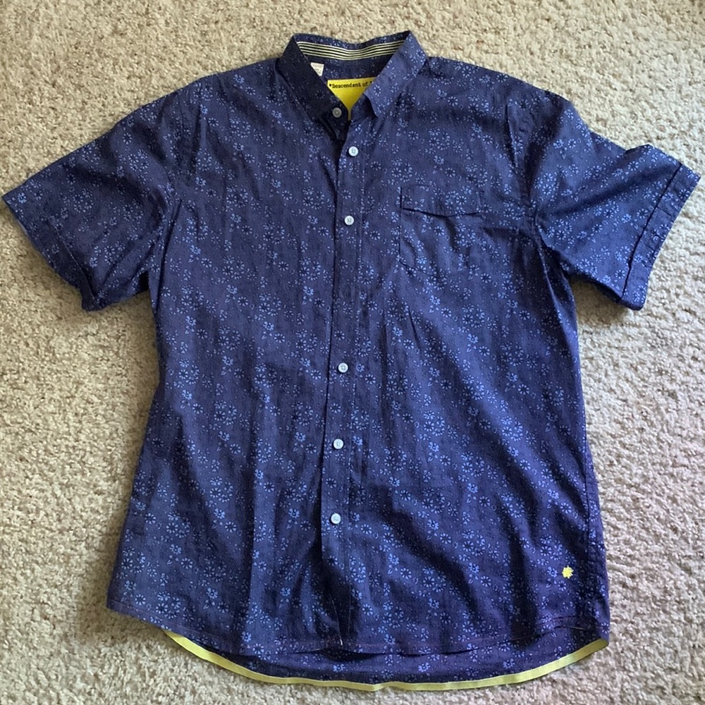 Descendant of Thieves Floral Button Up Shirt by Dres Ladro - Men’s Size Large